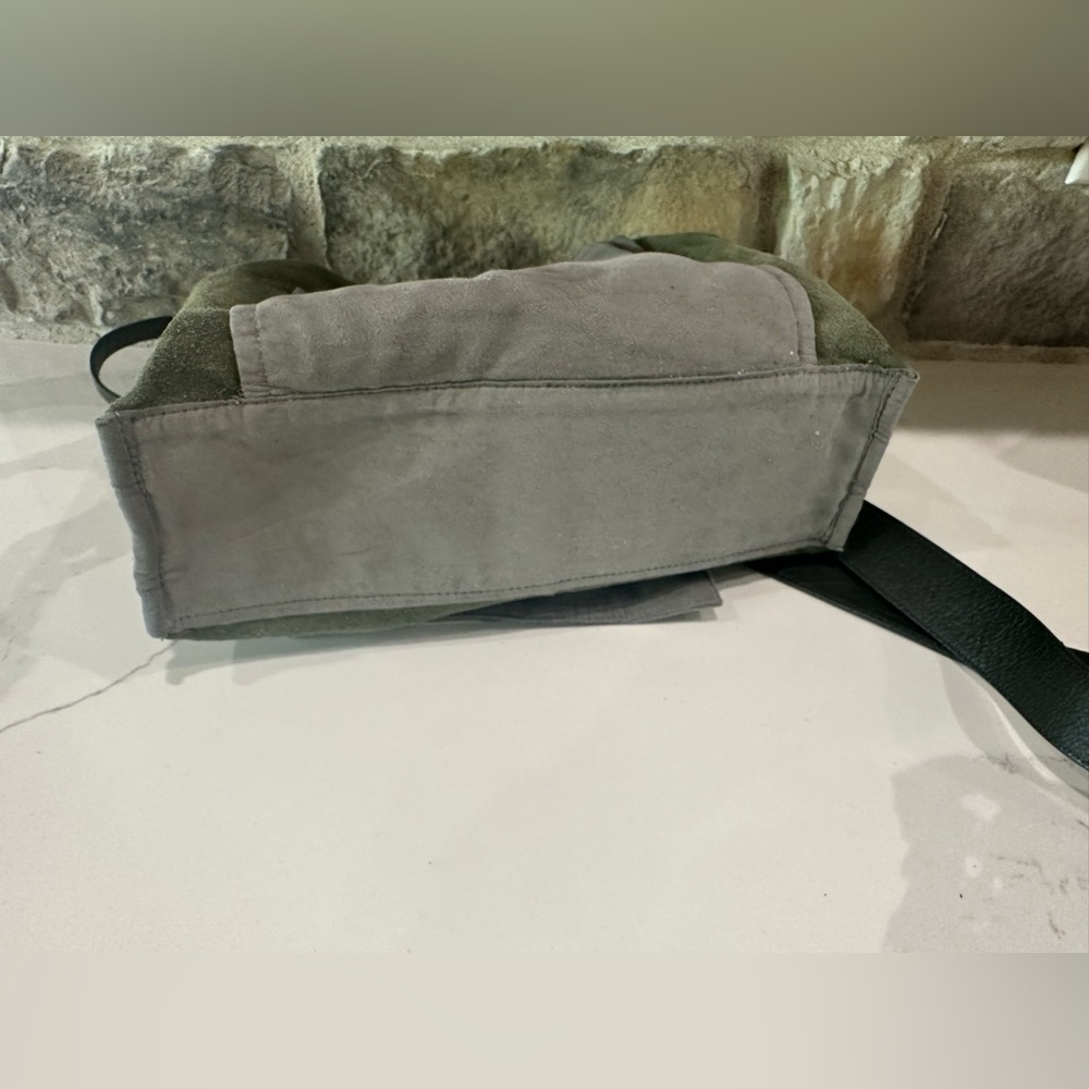 Vince Camaro Leather Mekhi Tote handbag Army Green purse - Picture 13 of 16